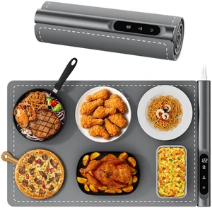 Graphene Warming Mat for Food, 6 Temp & Timer, 23"x15", Gray | Food Warmers for Parties Buffet, Portable Electric Warming Tray, Gifts for Mom Wife Graphene Warming Mat for Food, 6 Temp & Timer, 23"x15", Gray | Food Warmers for Parties Buffet, Portable Electric Warming Tray, Gifts for Mom Wife