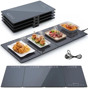 33" x 15" Food Warmers for Parties Buffet, 4-in-1 Electric Warming Trays for Buffets Party, Glass Food Warming Mat with 17 Heat Levels & 12H Timer for Family Dinners Catering Gatherings 33" x 15" Food Warmers for Parties Buffet, 4-in-1 Electric Warming Trays for Buffets Party, Glass Food Warming Mat with 17 Heat Levels & 12H Timer for Family Dinners Catering Gatherings