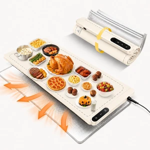 Extra Large (43"x16") Food Warming Mat with Insulation Pad for Countertop, Chafing Dishes for Buffet, Food Warmers for Parties, Hot Pads for Kitchen, Heating Pad, 560W Custom Warm Setting, Warm White Extra Large (43"x16") Food Warming Mat with Insulation Pad for Countertop, Chafing Dishes for Buffet, Food Warmers for Parties, Hot Pads for Kitchen, Heating Pad, 560W Custom Warm Setting, Warm White