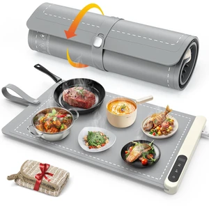 Warming Mat for Food 24"x15", Rapid and Full Surface Heating Gray | 6 Temp Settings, 6H Timer, Rollable Portable Silicone Electric Food Heating Mat for Countertop Party Buffet, Keep Meal Warm Warming Mat for Food 24"x15", Rapid and Full Surface Heating Gray | 6 Temp Settings, 6H Timer, Rollable Portable Silicone Electric Food Heating Mat for Countertop Party Buffet, Keep Meal Warm