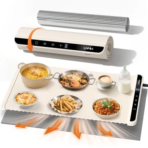 Warming Mat for Food, 26x15 Inch, Off White, Fast Heat, Child Lock | Includes heat-resistant pad. Perfect for chafing dishes, buffet & parties. Easy to clean & store. 6 settings, timer & lock. Warming Mat for Food, 26x15 Inch, Off White, Fast Heat, Child Lock | Includes heat-resistant pad. Perfect for chafing dishes, buffet & parties. Easy to clean & store. 6 settings, timer & lock.