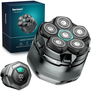 6D Head Shaver for Bald Men, Waterproof Electric Razor for Men | Upgraded 6D Floating Head Shaver, Magnetic Detachable Heads, Wet & Dry Smooth Close Shaving, 160-Minute Long Battery Life 6D Head Shaver for Bald Men, Waterproof Electric Razor for Men | Upgraded 6D Floating Head Shaver, Magnetic Detachable Heads, Wet & Dry Smooth Close Shaving, 160-Minute Long Battery Life