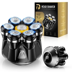 7D Head Shaver for Bald Men: IPX7 Cordless Electric Bald Razor 2026 Upgrade | Wet & Dry Waterproof Shaver with Magnetic Removable Head -Rechageable Grooming Kit - LED Display & Type-C Charge 7D Head Shaver for Bald Men: IPX7 Cordless Electric Bald Razor 2026 Upgrade | Wet & Dry Waterproof Shaver with Magnetic Removable Head -Rechageable Grooming Kit - LED Display & Type-C Charge