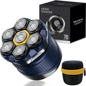 Head Shavers for Bald Men: 7D Floating Head Razor with Travel Case | IPX7 Waterproof Head Shaver Wet/Dry Shave, Magnetic Detachable Blades,Type-C Fast Charging, Father's Day Ideas Head Shavers for Bald Men: 7D Floating Head Razor with Travel Case | IPX7 Waterproof Head Shaver Wet/Dry Shave, Magnetic Detachable Blades,Type-C Fast Charging, Father's Day Ideas
