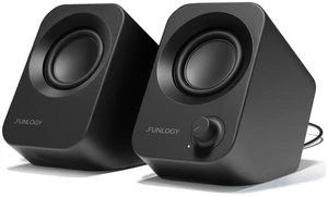 Speaker Plus - 14W Stereo PC Speakers, Dual Amplifiers & DSP Tuned, USB-C Powered, 3.5mm AUX, Compact Desktop Speakers with 30° Tilt, for PC, Laptop, Monitor & Gaming,Black Speaker Plus - 14W Stereo PC Speakers, Dual Amplifiers & DSP Tuned, USB-C Powered, 3.5mm AUX, Compact Desktop Speakers with 30° Tilt, for PC, Laptop, Monitor & Gaming,Black