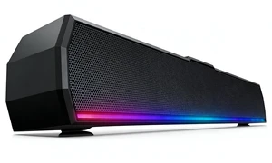 USB Computer Speakers for Desktop PC, Stereo External Speakers with Dynamic Lights, Plug and Play, Easy Buttons, USB/USB C Powered Sound Bar for Desktop & Laptop, Desk USB Computer Speakers for Desktop PC, Stereo External Speakers with Dynamic Lights, Plug and Play, Easy Buttons, USB/USB C Powered Sound Bar for Desktop & Laptop, Desk