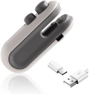 Mini Bag Sealer, 2 in 1 Bag Sealer And Cutter Magnet Rechargeable Sealing Machine Portable Handheld Heat Vacuum Sealer Mini Bag Resealer for Plastic Bags Food Storage Bags (White) Mini Bag Sealer, 2 in 1 Bag Sealer And Cutter Magnet Rechargeable Sealing Machine Portable Handheld Heat Vacuum Sealer Mini Bag Resealer for Plastic Bags Food Storage Bags (White)