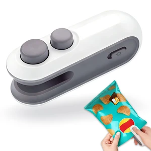 Mini Bag Sealer, 2 in 1 USB Rechargeable Chip Bag Sealer Heal Sealer and Cutter, Portable Bag Sealer Handheld for Plastic Bags Snacks & Food Storag Mini Bag Sealer, 2 in 1 USB Rechargeable Chip Bag Sealer Heal Sealer and Cutter, Portable Bag Sealer Handheld for Plastic Bags Snacks & Food Storag