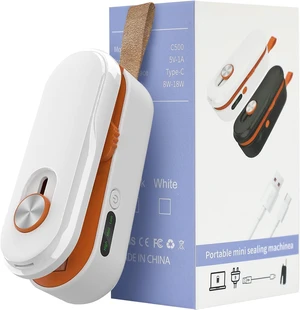 2 in 1 Mini Bag Sealer Rechargeable Portable Heat Sealing Machine for Food Storage 2 in 1 Mini Bag Sealer Rechargeable Portable Heat Sealing Machine for Food Storage