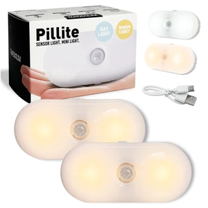 Rechargeable Motion Sensor Night Light, 2-Color White & Warm Toilet Light with Auto/On Mode, Magnetic & Adhesive Installation for Bathroom, Bedroom, Hallway (2 Pack) Rechargeable Motion Sensor Night Light, 2-Color White & Warm Toilet Light with Auto/On Mode, Magnetic & Adhesive Installation for Bathroom, Bedroom, Hallway (2 Pack)