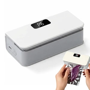 Mini Bag Sealer, Magnetic Bag Sealer for Fridge, 6-Speed Adjustment and Led Display, No Preheating Required with Cutter, Ideal for Keeping All Kinds of Snacks Fresh Mini Bag Sealer, Magnetic Bag Sealer for Fridge, 6-Speed Adjustment and Led Display, No Preheating Required with Cutter, Ideal for Keeping All Kinds of Snacks Fresh