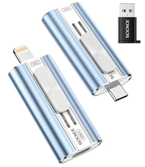 256GB Dual Interface USB Flash Drive, Plug & Play No App Required, External Storage for Photo & Video Backup, Compatible with iPhone, iPad, Androidphone and PC, 1Pack, Mist Blue 256GB Dual Interface USB Flash Drive, Plug & Play No App Required, External Storage for Photo & Video Backup, Compatible with iPhone, iPad, Androidphone and PC, 1Pack, Mist Blue