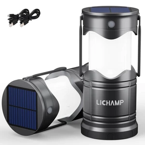 2-Pack Solar Camping Lantern, USB Rechargeable LED Lanterns Battery Powered Pop Up Flashlight Lamps with Three Modes Power for Power Outages Hurricane Supplies Emergency Indoor & Outdoor 2-Pack Solar Camping Lantern, USB Rechargeable LED Lanterns Battery Powered Pop Up Flashlight Lamps with Three Modes Power for Power Outages Hurricane Supplies Emergency Indoor & Outdoor