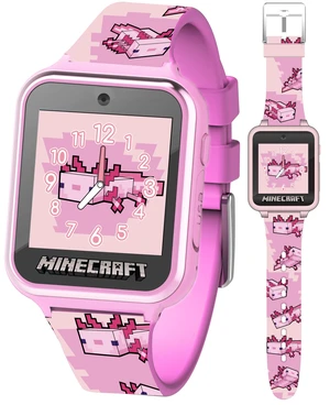Kids Smartwatch Pink Axolotl Design, 10 Watch Faces, Step Counter, Selfie Camera, Calculator, Games, Voice Recorder, Alarm & Timer, Printed Silicone Straps Fits Wrists 5.5"-8.0" Kids Smartwatch Pink Axolotl Design, 10 Watch Faces, Step Counter, Selfie Camera, Calculator, Games, Voice Recorder, Alarm & Timer, Printed Silicone Straps Fits Wrists 5.5"-8.0"