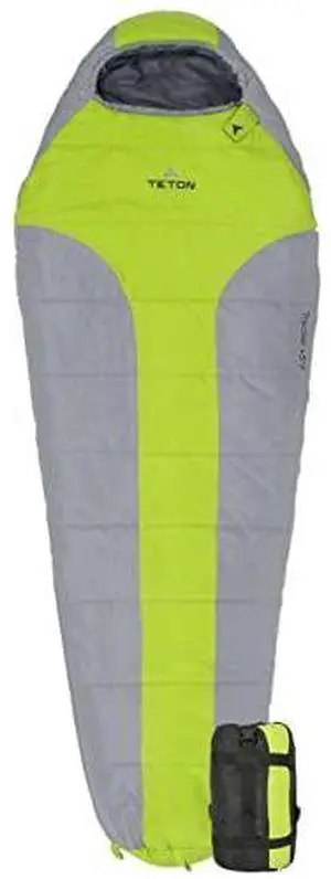 Teton 20F and 5F Degree Sleeping Bag; Lightweight, Warm Weather Mummy Sleeping Bags for Adults and Kids, Camping, Backpacking, Hiking Teton 20F and 5F Degree Sleeping Bag; Lightweight, Warm Weather Mummy Sleeping Bags for Adults and Kids, Camping, Backpacking, Hiking
