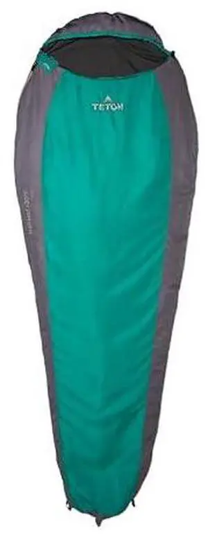 Teton 20F and 5F Degree Sleeping Bag; Lightweight, Warm Weather Mummy Sleeping Bags for Adults and Kids, Camping, Backpacking, Hiking Teton 20F and 5F Degree Sleeping Bag; Lightweight, Warm Weather Mummy Sleeping Bags for Adults and Kids, Camping, Backpacking, Hiking
