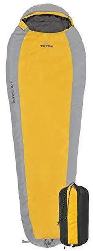 Teton 20F and 5F Degree Sleeping Bag; Lightweight, Warm Weather Mummy Sleeping Bags for Adults and Kids, Camping, Backpacking, Hiking Teton 20F and 5F Degree Sleeping Bag; Lightweight, Warm Weather Mummy Sleeping Bags for Adults and Kids, Camping, Backpacking, Hiking