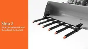 SPECRAFT Heavy-Duty 6-Tine Clamp on Pallet Forks for Tractor Forks Over 60, 4000 lbs Capacity for Tractor Loader Skid Steer, Double Nut Construction, to Clean Debris, or Yard Waste, Black SPECRAFT Heavy-Duty 6-Tine Clamp on Pallet Forks for Tractor Forks Over 60, 4000 lbs Capacity for Tractor Loader Skid Steer, Double Nut Construction, to Clean Debris, or Yard Waste, Black