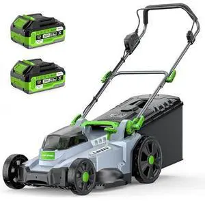 40V Cordless Lawn Mower, Electric Battery Powered 4.0Ah Walk Behind Lawnmower, 17 Cutting Width, 6-Position Height Adjustment, Bagging & Mulching Model, for Garden/Patio/Yark 40V Cordless Lawn Mower, Electric Battery Powered 4.0Ah Walk Behind Lawnmower, 17 Cutting Width, 6-Position Height Adjustment, Bagging & Mulching Model, for Garden/Patio/Yark