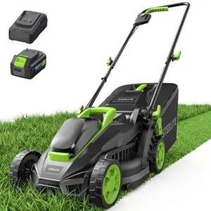 STEELITE 20V 13-Inch Brushless Electric Lawn Mower, 4.0Ah Battery & Charger Included, Ultra-Lightweight Cordless Push Mower, Easy Operation for Small Lawn, Yard, Garden STEELITE 20V 13-Inch Brushless Electric Lawn Mower, 4.0Ah Battery & Charger Included, Ultra-Lightweight Cordless Push Mower, Easy Operation for Small Lawn, Yard, Garden