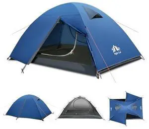 Night Cat 2-Persons Backpacking Tent: Waterproof Lightweight Camping Tent for Two People Hiking Outdoor Mountain with Aluminum Poles and Rainfly Green Night Cat 2-Persons Backpacking Tent: Waterproof Lightweight Camping Tent for Two People Hiking Outdoor Mountain with Aluminum Poles and Rainfly Green