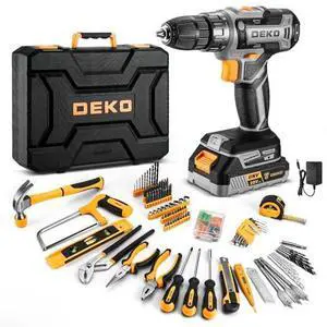Cordless Drill Tool Kit Set: 20V Power Drill Tool Box with Battery Electric Drill Driver for Men Home Hand Repair Basic Toolbox Tools Sets Drills Case Cordless Drill Tool Kit Set: 20V Power Drill Tool Box with Battery Electric Drill Driver for Men Home Hand Repair Basic Toolbox Tools Sets Drills Case