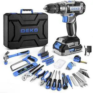 Blue Drill Tool Kit Set: 20V Cordless Power Drill Tool Box with Battery Electric Drill Driver for Men Home Hand Repair Basic Toolbox Tools Sets Drills Case Blue Drill Tool Kit Set: 20V Cordless Power Drill Tool Box with Battery Electric Drill Driver for Men Home Hand Repair Basic Toolbox Tools Sets Drills Case