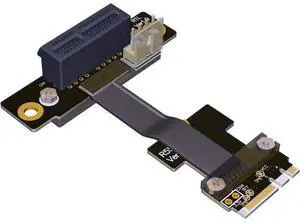 ADT-Link M.2 WiFi A.E Key A+E to PCI-e 4X x4 Riser Extender Adapter Card Ribbon Gen3.0 Cable AE Key A E for PCIE 3.0 x1 x4 x16 M2 Card (80cm,R52SL) ADT-Link M.2 WiFi A.E Key A+E to PCI-e 4X x4 Riser Extender Adapter Card Ribbon Gen3.0 Cable AE Key A E for PCIE 3.0 x1 x4 x16 M2 Card (80cm,R52SL)