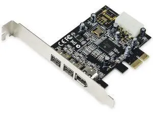 Syba SY-PEX30016 3 Port IEEE 1394 Firewire 1394B & 1394A PCIe 1.1 x1 Card TI XIO2213B Chipset Requires Legacy Driver for Windows 8 10 Syba SY-PEX30016 3 Port IEEE 1394 Firewire 1394B & 1394A PCIe 1.1 x1 Card TI XIO2213B Chipset Requires Legacy Driver for Windows 8 10