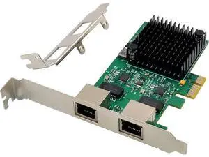 Dual-Port 2.5GBase-T PCIe Network Adapter RTL8125B 2500/1000/100Mbps PCI Express Gigabit Ethernet NIC Card RJ45 LAN Controller Dual-Port 2.5GBase-T PCIe Network Adapter RTL8125B 2500/1000/100Mbps PCI Express Gigabit Ethernet NIC Card RJ45 LAN Controller