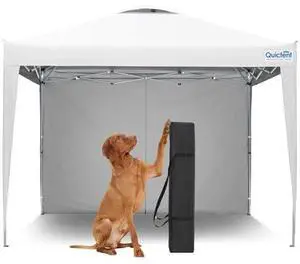 Quictent 10x10 Pop Up Canopy Tent with 1 Sidewall, Instant Setup Gazebo for 1 Person, Portable & Compact, Waterproof & UV Protection, Ideal for Camping, Beach, Parties, and Outdoor Events Quictent 10x10 Pop Up Canopy Tent with 1 Sidewall, Instant Setup Gazebo for 1 Person, Portable & Compact, Waterproof & UV Protection, Ideal for Camping, Beach, Parties, and Outdoor Events