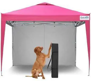Quictent 10x10 Pop Up Canopy Tent with 1 Sidewall, Instant Setup Gazebo for 1 Person, Portable & Compact, Waterproof & UV Protection, Ideal for Camping, Beach, Parties, and Outdoor Events Quictent 10x10 Pop Up Canopy Tent with 1 Sidewall, Instant Setup Gazebo for 1 Person, Portable & Compact, Waterproof & UV Protection, Ideal for Camping, Beach, Parties, and Outdoor Events