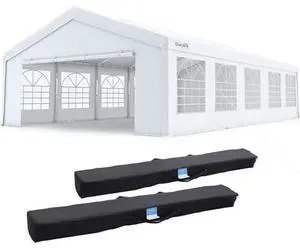 Quictent 16x32 Party Tent Heavy Duty Outdoor Canopy Tent Carport Wedding Event Shelter BBQ Wedding Tents for Parties with Storage Bags(Church) Quictent 16x32 Party Tent Heavy Duty Outdoor Canopy Tent Carport Wedding Event Shelter BBQ Wedding Tents for Parties with Storage Bags(Church)