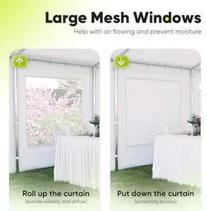 Quictent 20x30ft Party Tent Heavy Duty Outdoor Canopy Tent Carport Wedding Event Shelter BBQ Wedding Tents for Parties with Storage Bags(Mesh) Quictent 20x30ft Party Tent Heavy Duty Outdoor Canopy Tent Carport Wedding Event Shelter BBQ Wedding Tents for Parties with Storage Bags(Mesh)