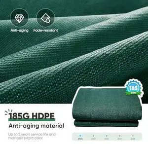 Quictent 185GSM HDPE Sun Shade Sail Canopy Green 98% UV-Blocked for Patio Outdoor Activities with Hardware Kits (24'x24') Quictent 185GSM HDPE Sun Shade Sail Canopy Green 98% UV-Blocked for Patio Outdoor Activities with Hardware Kits (24'x24')