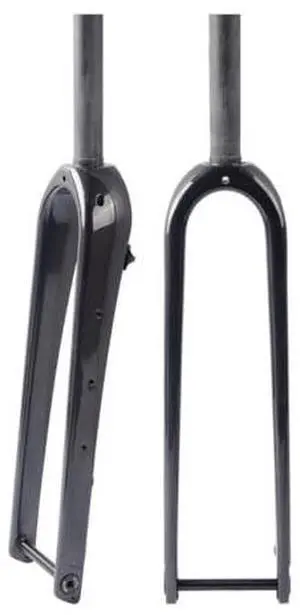 Gravel Bike Rigid Fork Full Carbon Fiber Road Bikes Fork 700C Disc Brake Bike Front Fork Thru Axle 12X100mm 28.6mm 1-1/8" Threadless Straight/Tapered Tube Hard Fork(Gloss Black,Straight) Gravel Bike Rigid Fork Full Carbon Fiber Road Bikes Fork 700C Disc Brake Bike Front Fork Thru Axle 12X100mm 28.6mm 1-1/8" Threadless Straight/Tapered Tube Hard Fork(Gloss Black,Straight)