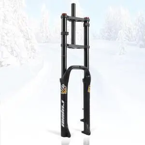 Fat Bike Fork 26 Inch 4.0 Tire E-Bike Air Suspension Fork 130mm Travel Mountain Bike Disc Brake Front Fork 1-1/8" Straight 9 * 135mm QR Rebound Adjust for Snow/Beach Bike(Black) Fat Bike Fork 26 Inch 4.0 Tire E-Bike Air Suspension Fork 130mm Travel Mountain Bike Disc Brake Front Fork 1-1/8" Straight 9 * 135mm QR Rebound Adjust for Snow/Beach Bike(Black)