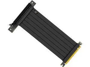 GPU Riser Cable PCI-E 3.0 16x High Speed Flexible Extender Card Universal 90 Degree Adapter Support 3060 Graphic Card (Black,40cm) GPU Riser Cable PCI-E 3.0 16x High Speed Flexible Extender Card Universal 90 Degree Adapter Support 3060 Graphic Card (Black,40cm)