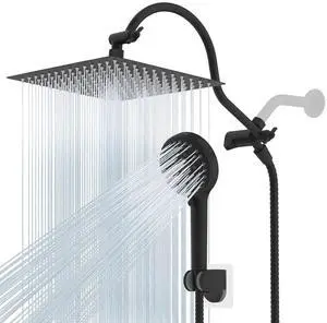 Hibbent 12'' All Metal CUPC Certified Shower Head, High Pressure Rainfall Shower Head, Handheld Show Hibbent 12'' All Metal CUPC Certified Shower Head, High Pressure Rainfall Shower Head, Handheld Show