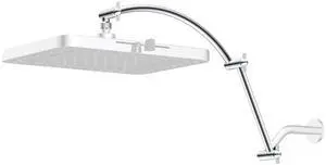 Hibbent All Metal 20'' Shower Head Extension Arm, Solid Brass Flexible Height & Angle Adjustable Sho Hibbent All Metal 20'' Shower Head Extension Arm, Solid Brass Flexible Height & Angle Adjustable Sho