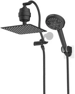 Hibbent Shower Head with Shower Filter, 10'' High Pressure Rainfall Shower Head/Handheld Showerhead Hibbent Shower Head with Shower Filter, 10'' High Pressure Rainfall Shower Head/Handheld Showerhead