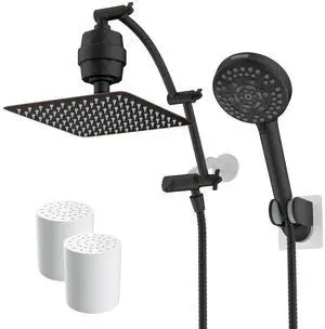 Hibbent Shower Head with Shower Filter,10 Inch High Pressure Rainfall Shower Head,Handheld Showerhea Hibbent Shower Head with Shower Filter,10 Inch High Pressure Rainfall Shower Head,Handheld Showerhea