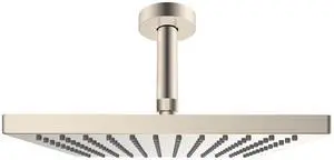 Hibbent All Metal Ceiling Mounted Shower Arm, 4 Inch Shower Head Extension Arm with Flange for 12'' Hibbent All Metal Ceiling Mounted Shower Arm, 4 Inch Shower Head Extension Arm with Flange for 12''