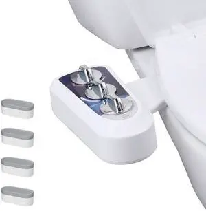 Hibbent Bidet Attachment for Toilet with Toilet Seat Bumpers Hibbent Bidet Attachment for Toilet with Toilet Seat Bumpers