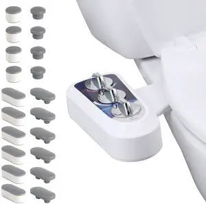 Hibbent Bidet Attachment for Toilet with Toilet Seat Bumpers Hibbent Bidet Attachment for Toilet with Toilet Seat Bumpers