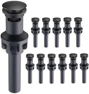 Hibbent 12 Pack Universal Bathroom Sink Drain Stopper Hibbent 12 Pack Universal Bathroom Sink Drain Stopper
