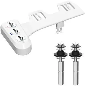 Hibbent Bidet Toilet Attachment with Universal Toilet Seat Bolts Kit Hibbent Bidet Toilet Attachment with Universal Toilet Seat Bolts Kit