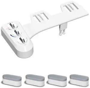 Hibbent Bidet Toilet Attachment with Toilet Seat Bumpers Hibbent Bidet Toilet Attachment with Toilet Seat Bumpers
