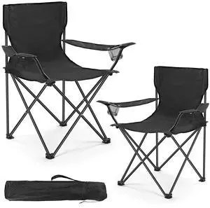 WEIDIORME 2 Pack Lightweight Camping Chairs, 300LBS Heavy-Duty Portable Folding Chairs with Carry Ba WEIDIORME 2 Pack Lightweight Camping Chairs, 300LBS Heavy-Duty Portable Folding Chairs with Carry Ba