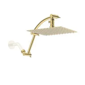Hibbent All Metal cUPC Certified Rain Shower Head, 10'' High Pressure Rainfall Showerhead with 16" S Hibbent All Metal cUPC Certified Rain Shower Head, 10'' High Pressure Rainfall Showerhead with 16" S